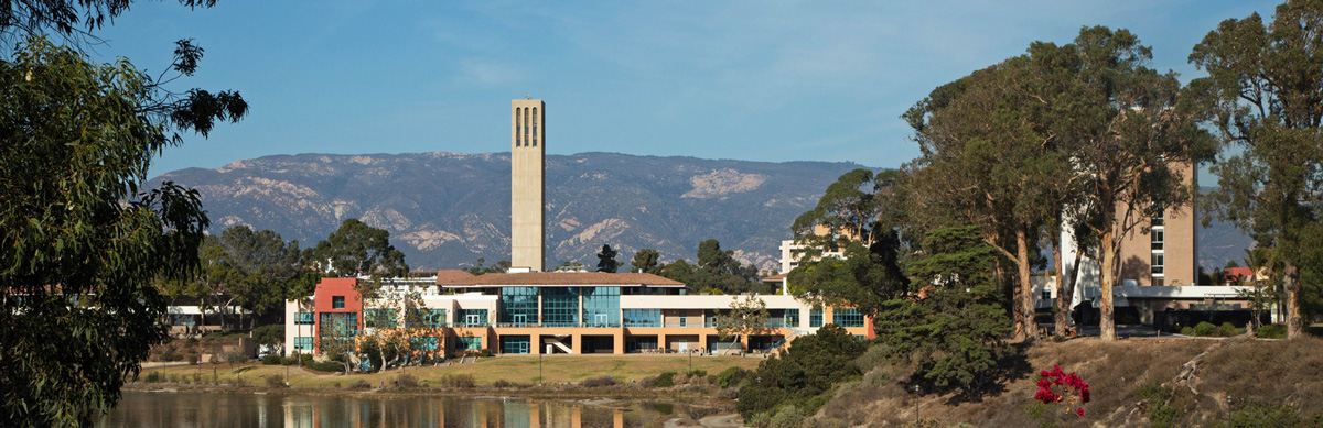 Storke Tower & UCSB Lagoon