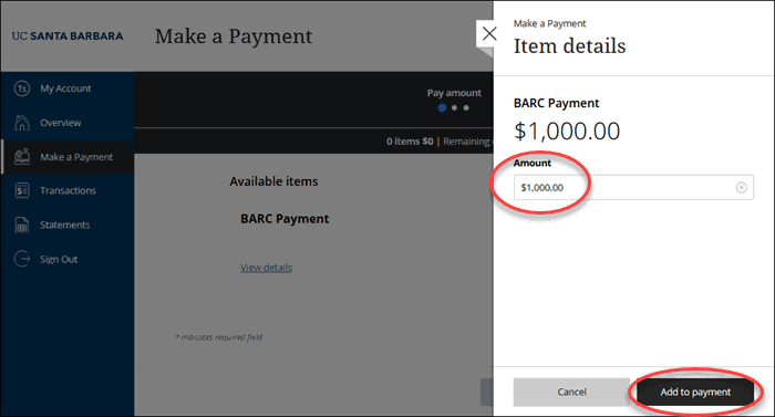 echeck add to payment