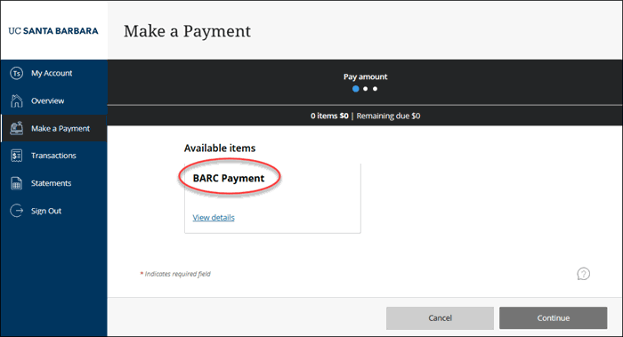 E-Check BARC Payment