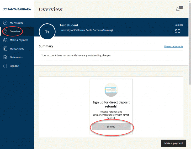 erefund signup step 1