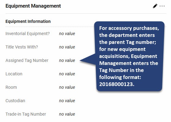 Acquisitions Equipment Management Information