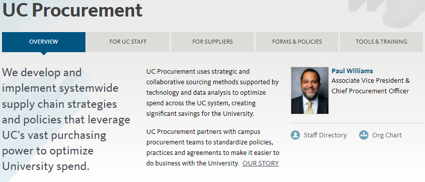 "uc procurement